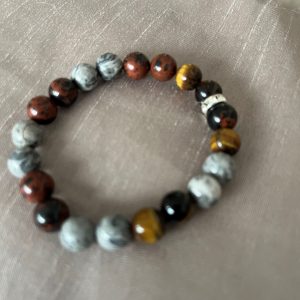 🪵 Bracelet Force & Stabilité – Protection et Énergie, Fait Main