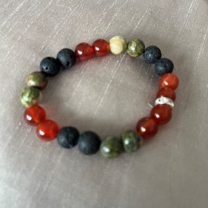 🔥 Bracelet Vitalité & Ancrage – Force et Énergie, Fait Main